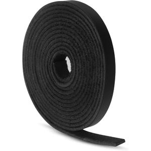 Ringsun 1/4 Inch Wide Flat Leather Strips for Crafts, Full Grain Leather Strap Cord String for Crafts, Tooling (2mm Thick 72.5 Inches Long Black)