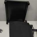 Firewood Rack Indoor/Outdoor, 17.6 Inch Fire Wood Holder - Metal Wood Storage Log Holder with Wheels, Log Carrier Bag & Adjustable Foot Pads, Small Firewood Stand for Fireplace Patio Decor