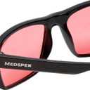 R787M FL-41 Tinted Glasses for Light Sensitivity Migraine Glasses FL41 Photophobia Fluorescent Light Indoor Outdoor