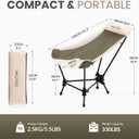 Folding Rocking Camping Chair with High Back, Carry Bag, Standard