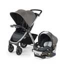 Chicco Bravo 3-in-1 Trio System, Bravo Quick-Fold Stroller with KeyFit 30 Infant Car Seat and Base, CallTravel, Grey (DFM NOV 2025)