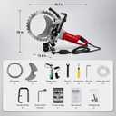3500W Electric Ring Concrete Saw with 2 ×16 inch Blade