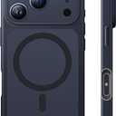 TAURI for iPhone 17 Pro Case, Compatible with MagSafe, (Full Camera Protection) Camera Control Cover Solid-Color Matte Magnetic Phone Case for 17 Pro 6.3", Black