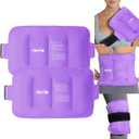 REVIX 2-Pack Large Cold Packs for Back, Rotator Cuff, Hip, Knee, and Shin, Versatile Cold Compress with Soft Plush Lining and Strap, 16"  9"