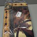 Western Texas Bath Rug Set 3 Piece Bathroom Contour Rugs Combo, Soft Bath Shower Mat and U-Shaped Toilet Floor Rug