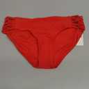 Body Glove Women's Smoothies Ruby Solid Bikini Bottom Swimsuit (Medium, Smoothie True Red)