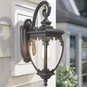 Outdoor Waterproof Wall Lights Fixtures,24.6 Inch Large Outside Sconces,Outdoor Wall Lantern Exterior Sconce Black,Vintage Outside Exterior Light For Patio Entryway Hallway. (Bulbs Not Included)