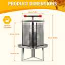 Honey Press Extractor Manual Mesh Honey Press Machine Household Honey Extractor Large Stainless Steel Bee Honey Presser Fruit Wine Press for Wine Honey Juice Olive Oil Making