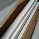 Adjustable Handrails for Outdoor Steps White Metal Stair Railing with Installation Kit, 3 Steps Handrail or Horizontal Use, Wrought Iron Hand Rails for Outdoor Steps