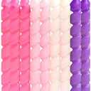 Unique Pink & Purple Spiral Birthday Candles - 10ct, Vibrant Colors - Perfect For Parties, Cake Decorations & Celebrations