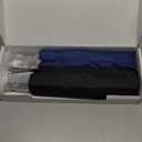 46 Inch Compact Umbrellas for Rain - Travel Small Umbrella - Automatic Folding Umbrella - Windproof Portable Umbrella, Double 10-rib ((2 pack)black+blue)