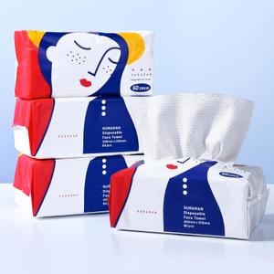 Cotton Tissue Disposable Face Towels 240 PCSBiodegradable Soft Face Towels Disposable for Cleansing Makeup Removal Gentle Reusable Alternative Cotton Washcloths Lint-Free Travel Friendly