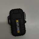 LcFun Waterproof Electric Dual Arc Lighter USB Type C Rechargeable Windproof Flameless Plasma Lighters with Flashlight for Camping, Hiking, Outdoor Survival, Tactical Gear Gifts for Men