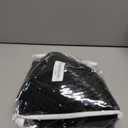 MIYE Pleated Waffle Weave Bed Skirt, Tailored Dust Ruffle 12 Inch Drop Easy Fit, Machine Washable (Black, Twin - 12" Drop)