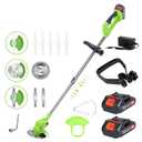 Neptune Simplify Farming 21V Cordless Grass Cutter | 15cm Cutting Width | 2-in-1 Brush Cutter & Trimmer | Dual Rechargeable Battery | Adjustable Height | 3 Types Blade for Garden & Farm Use