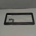 2PCS Premium License Plate Frames Matte Black Rustproof Aluminum License Plate Holder, Universal Car Protector Frame for Women and Men with Screw Caps