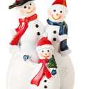 Cardinal Decor Bird Statue for Home and Festive Holiday Decorations Statues Home Office Decorative Displays for Living Room, Bedroom, Bathroom - Snowman