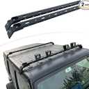 Steel Maximum Load 300 lbs Roof Rack Bars Kayak Cargo Carriers Crossbar roof Rack Compatible with Jeep Wrangler JK JL Gladiator JT 2007-2024 (4 Door Hard Top)