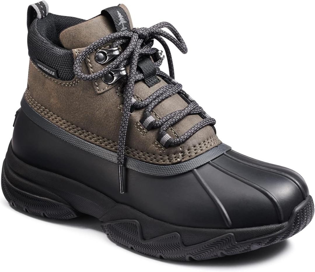BASS OUTDOOR Women's Cushion Insole Hiking Boots  Waterproof Lace-ups (10, Gry/Blk)