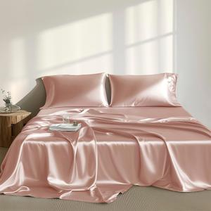 2 Pcs Sheets Dusty Pink Queen
