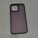 TORRAS Shockproof for iPhone 15 Pro Max Case, [3X Military-Grade Drop Tested & Slim Silky Feel] Translucent Hard Back with Silicone Protective Anti-Fingerprint Anti-Scratch Phone Case Guardian, Purple