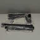 Pyle Portable Dual Laptop Stand - Standing Table with Adjustable Height, Ergonomic Design & Anti-Slip Prongs for DJ Mixer, Sound Equipment, Workstation, Gaming & Home Use - PLPTS38, Black