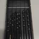 10 Piece Masonry Drill Bits for Tile Glass Ceramic Wall Brick Stone Soft-Metal Wood, Concrete Drill Bit Set,Carbide Tungsten Steel Alloy