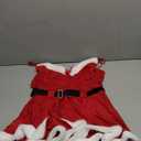 RSLOVE Christmas Lingerie for Women Sexy Lingerie Set Babydoll Chemise Santa Sleepwear Red M