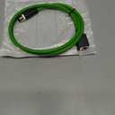 3.28ft M12 4 Pin to RJ45 Industrial Ethernet Cable, M12 4 Pin D Code Male to RJ45 Female Connector Cable High Flex Cat6 Shielded Field Wireable Cable Assembly for Automation Application 1Meter