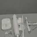 Kitsure Toilet Paper Holder Free Standing  Rustproof Metal Toilet Paper Stand for 4 Rolls with Anti-Slip Base and Shelf for Phone & Small Items, Bathroom Organizers and Storage, Medium, White (Medium - 1 Pack)