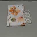 Cinbloo Pink Blush Coral Flower Floral Shower Curtain,Women Girls Wildflower Leaves Leaf Fabric Bathroom Curtains,Botanical Natural Spring Summer Butterfly Cloth Shower Curtain Set with Hooks, 72Wx72H