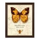 Splinterix 16x20 Picture Frame, 16 x 20 Photo Frame for Wall or Tabletop Display, Ornate Vintage 20x16 Picture Frames with Plexiglass, Display Poster 11x14 with Mat or 16x20 without Mat for Antique Dco, Brown, 1 Pack