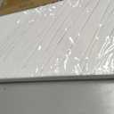 White Gold Abstract Hand Painted Wall Art Canvas for Living Room 24x48 Inch