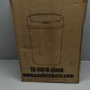 Kitchen Trash Can with Lid, 13 Gallon Automatic Garbage Can for Bathroom Bedroom Home Office 50 Liter Touch Free High-Capacity Brushed Waste Bin (Black)