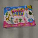 Funtopia Beads for Crafts, Pony Beads Keychain Making Kit, Bead Pets Art Crafts for Kids Beginners, Birthday Party DIY Craft for Girls Boys (1500 Bead, 30 Designs)