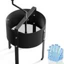 Rotary Soil Sifter Compost Sieve Garden Potting Sifting Mesh Rock Sand Dirt Sieve, 13" Sifting Filter with 1/5 Inch Mesh Sifting