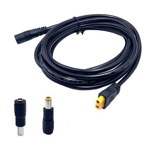 Ulifebet 10 Ft 14 AWG XT60 to DC 8mm Extension Cable,XT60 Female to DC 7909