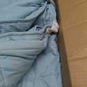 CuteKing Weighted Blanket for Adults: Weighted Blanket with Premium Glass Beads - Breathable Heavy Blanket for Comfort Sleep - Thick Blanket for Adult All Season (15lbs, 48"x72", Light Blue)