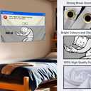 3x5 Feet Funny Error Flag with Quote "Your Mouse Has Stopped Working" with Four Brass Grommets - Polyester Meme Banner for Wall Decoration - Single Sided Tapestries Wall Room Decoration