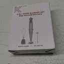 KOIOS Immersion Blender, 1000W Anti-scratch 3-in-1 Hand Blender, Upgraded 12 Speed Stainless Steel Blade Stick Blenders with Turbo Mode, Whisk and Milk Frother, Non-BPA (Silver)