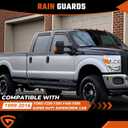 Rain Guards Fit for 1999-2016 Ford F250 F350 F450 F550 Super Duty SuperCrew