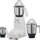 Preethi Eco Plus Mixer Grinder, White, 3 Jar