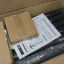 20FT Heavy Duty Flag Pole for Outside House, 100MPH Wind Rated 12 Gauge Extra Thick Aluminum Flagpole Kit, Black Eagle Topper & Solar Light, All-Weather Yard Display with Ground Sleeve, 3x5 USA Flag (Black, 20 FT with Light)