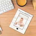 Beliran New Grandparent Gifts Picture Frame 5x7, First Time Grandparent Gifts Photo Frame, Grandparents Baby Announcement, A New Grandchild to Love Wooden Picture Photo Frames for Desk Home Room Decor