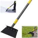 Garden Cleaning Shovel, 74" Multifunctional Flat Shovel, Heavy Duty Manual Weeder Metal Floor Scraper Garden Tool for Lawn Edging, Digging, Weeding,Scraping, Ice Remove