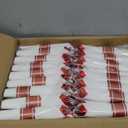350PCS Clear & Red Disposable Party Set for 50 Guests - 100 Plates, 50 Cups, 50 Napkins & Plastic Cutlery