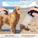 8L Portable Shower, 45 PSI, Pet Brush & ON/Off Spray Head