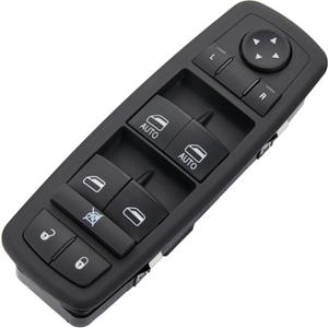 3+9 PINS.Driver Side Power Window Switch Fits for 2013-2015 Ram 1500 2500 3500 4500/5500,2013-2015 Ram C/V, 12-16 Dodge Grand Caravan, 12-15 Chrysler Town & Country|Replace OE #68110866AB