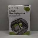 JASIWAY Dish Drying Rack in Sink, Expandable Stainless Steel Dish Drainers for Kitchen Counter, Dish Dryer Rack for Inside Sink, Over The Sink Dish Racks with Utensil Holder, Silver