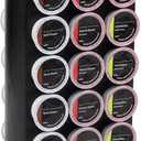 Mind Reader Single Serve Coffee Pod Storage, 30 Pod Capacity, Countertop Organizer, 6.75"L x 6.25"W x 12.5"H, Black